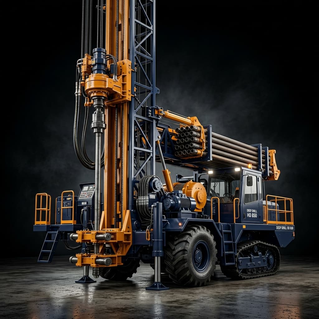 SS-150 Rotary cum DTH Tractor Mounted Drilling Rig