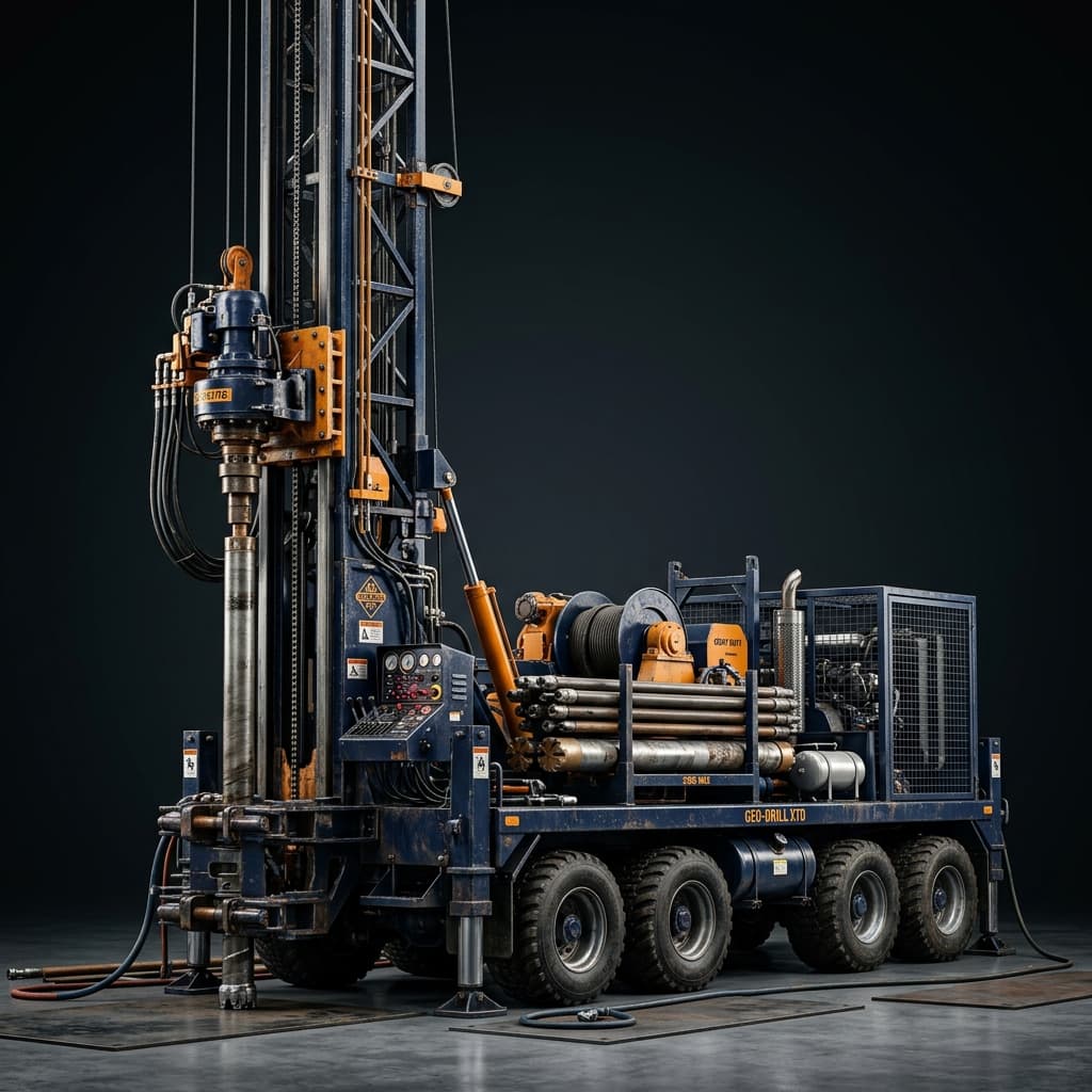 SS-300 Rotary cum DTH Trolley Mounted Drilling Rig